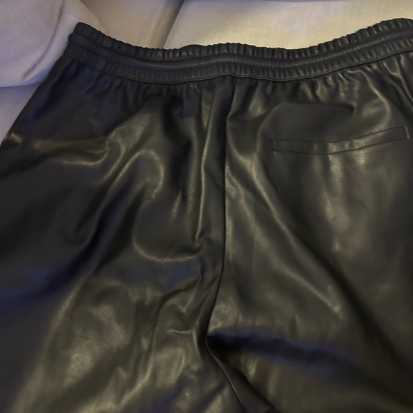 Zara faux leather joggers - Picture 2 of 3